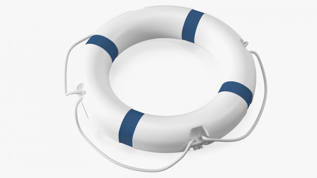 3D Lifebuoy Blue model