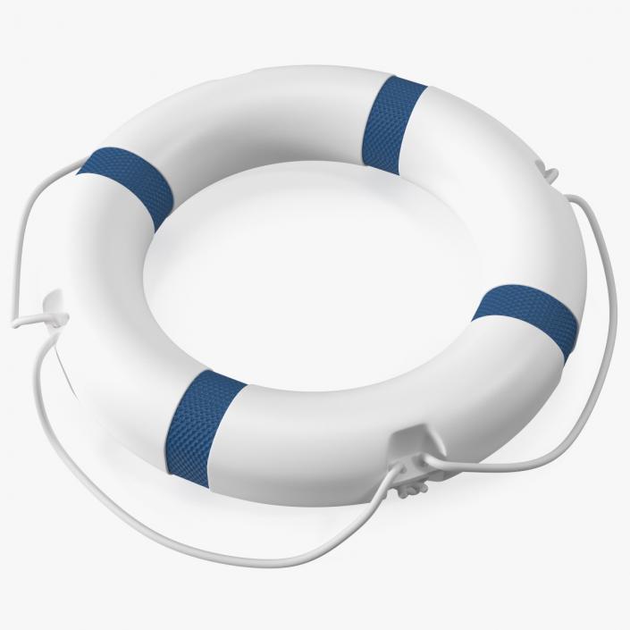 3D Lifebuoy Blue model