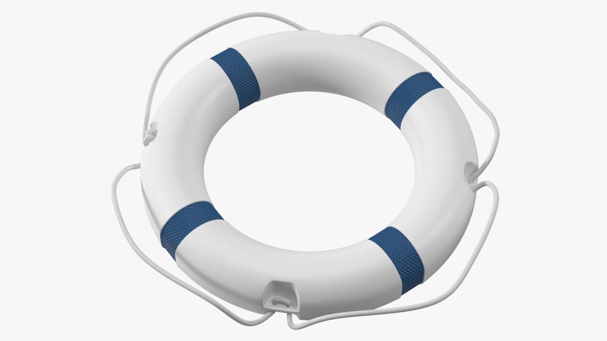 3D Lifebuoy Blue model