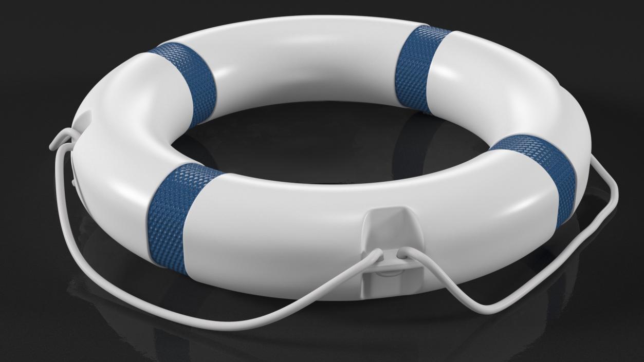 3D Lifebuoy Blue model