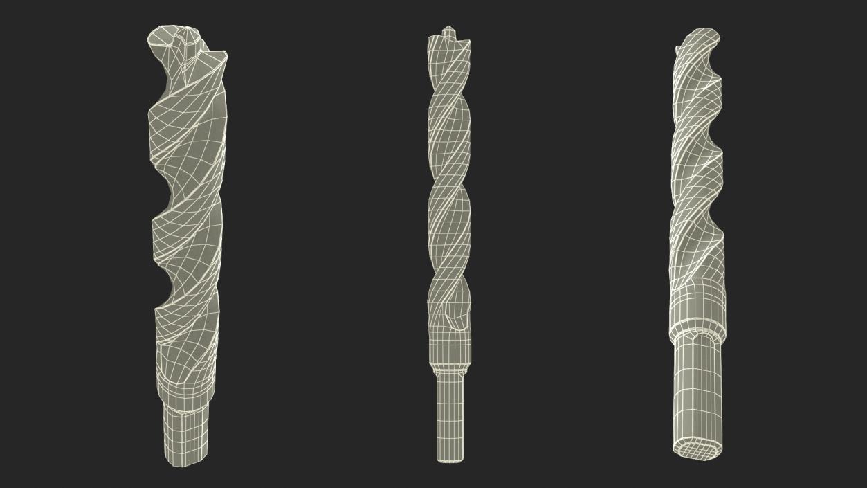 3D model Titanium Nitride Coated Pilot Point Drill Bit