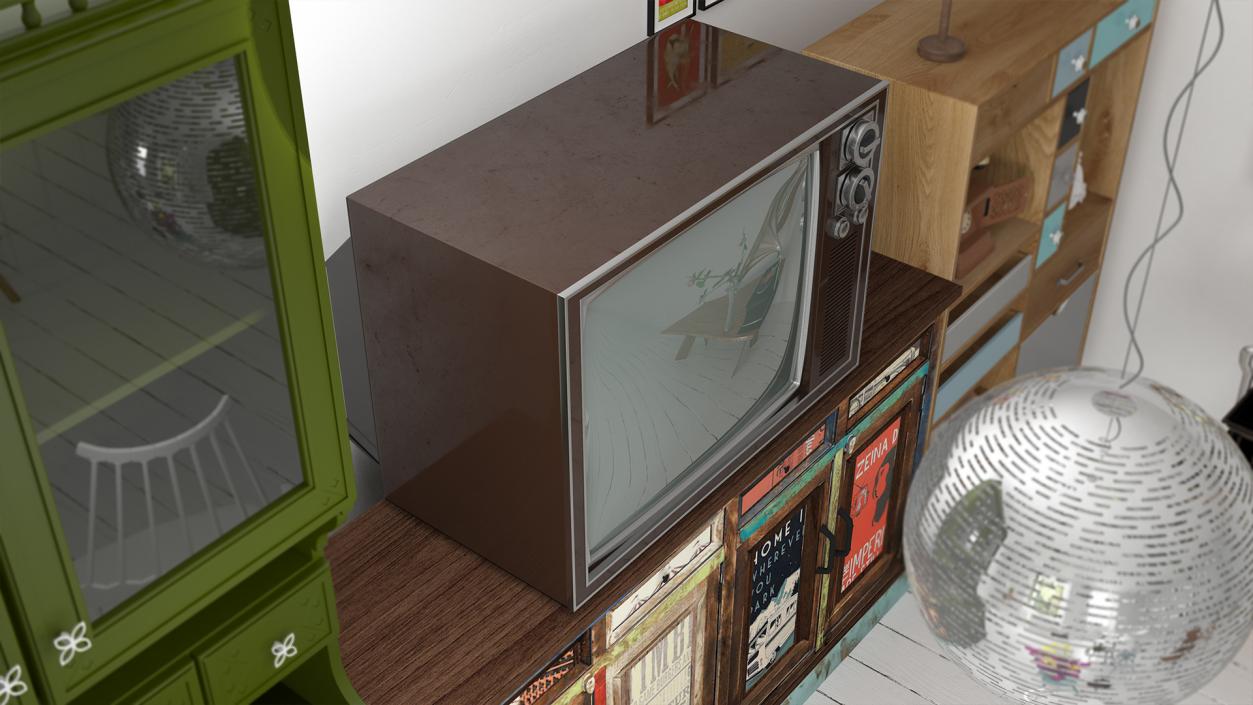 3D model Vintage TV