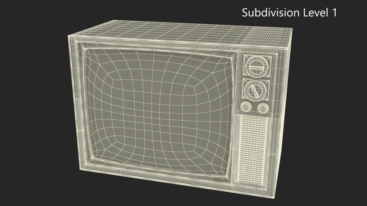 3D model Vintage TV