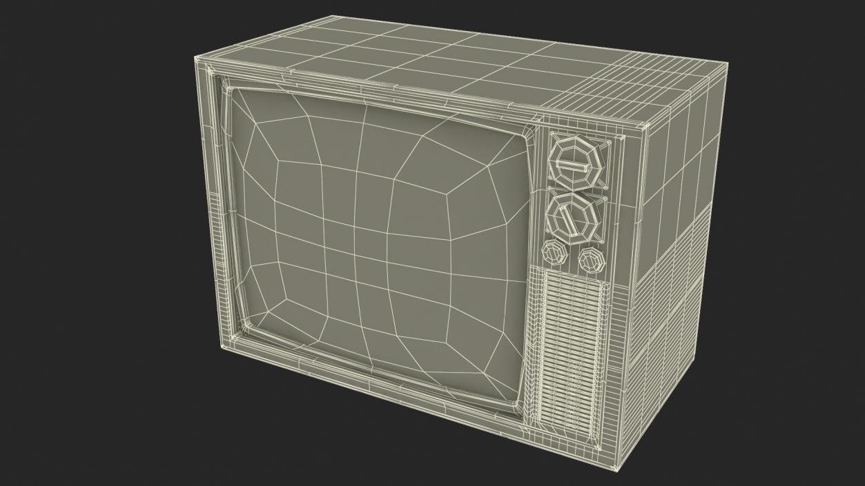 3D model Vintage TV