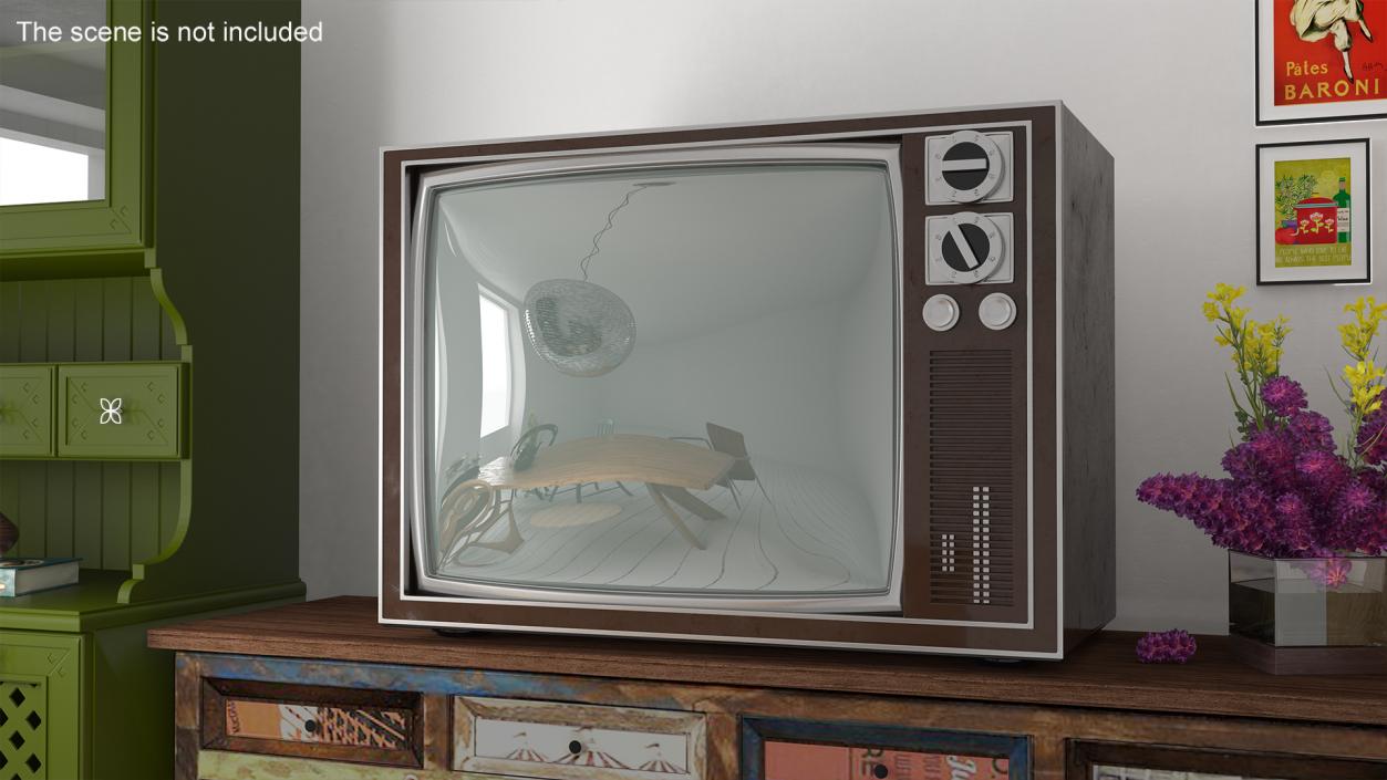 3D model Vintage TV