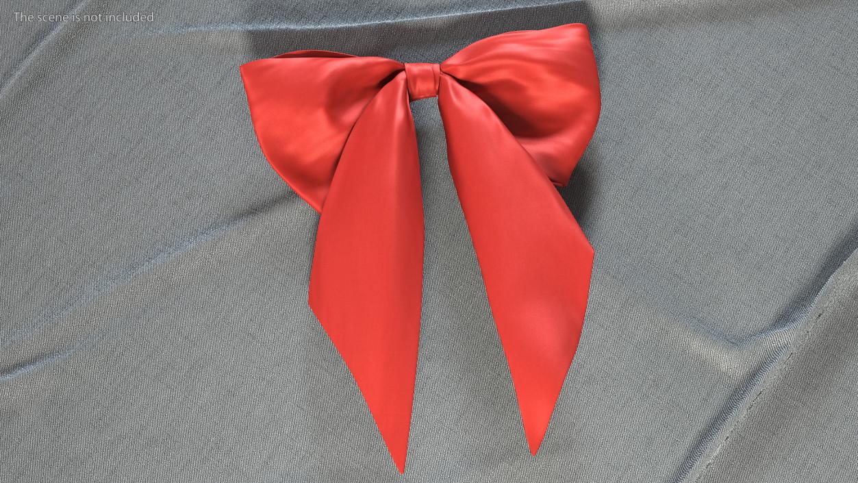 3D Vogue Bow Red model