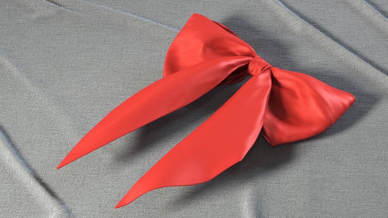 3D Vogue Bow Red model