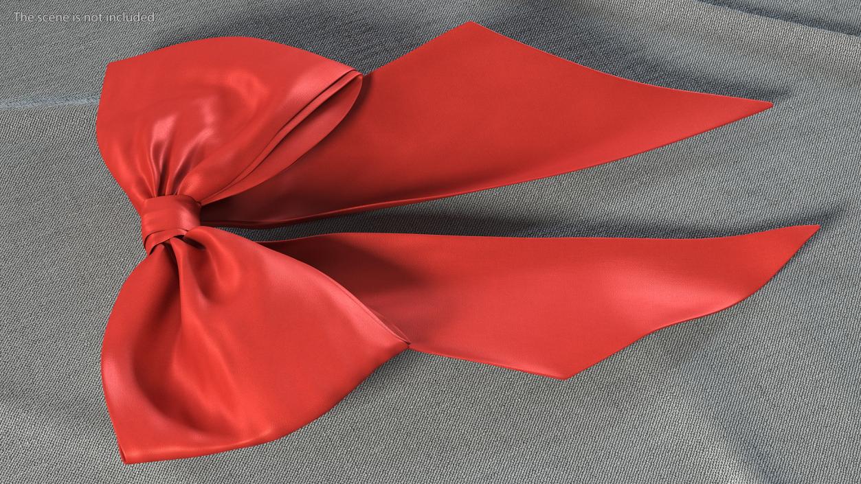 3D Vogue Bow Red model