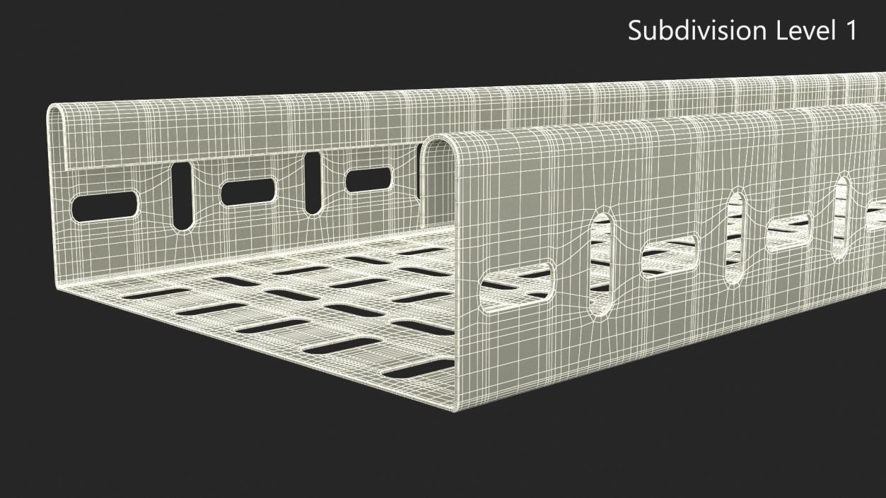 Cable Tray Straight Line 3D model