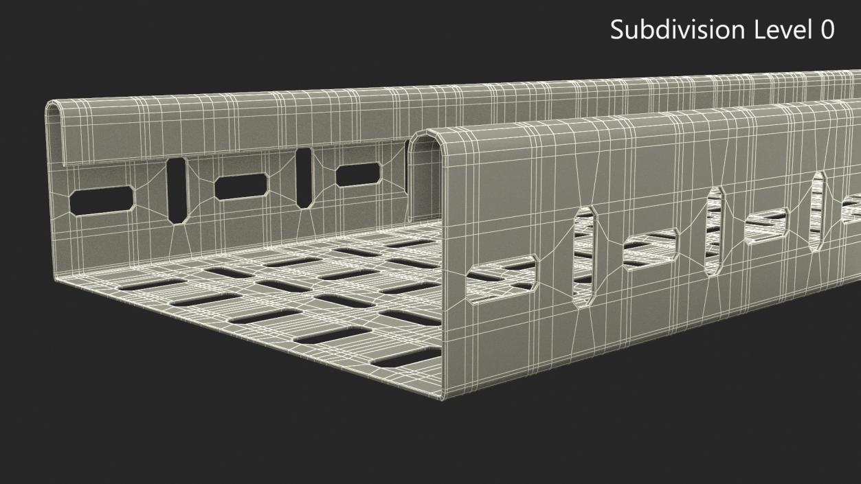 Cable Tray Straight Line 3D model