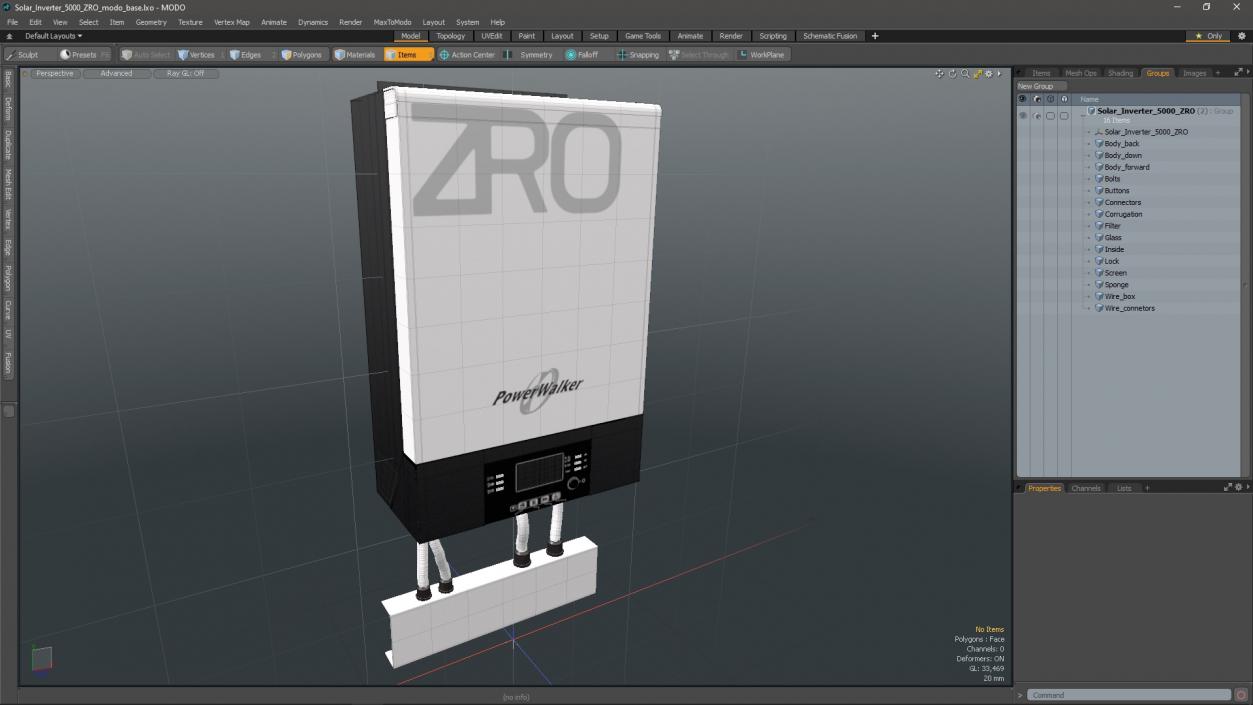 3D Solar Inverter 5000 ZRO model