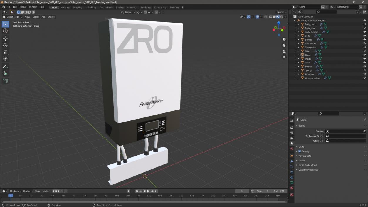 3D Solar Inverter 5000 ZRO model