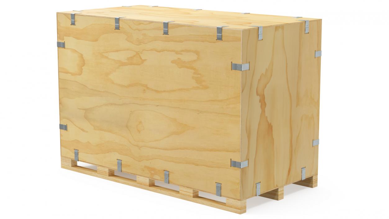 3D Heavy Duty Wood Crate