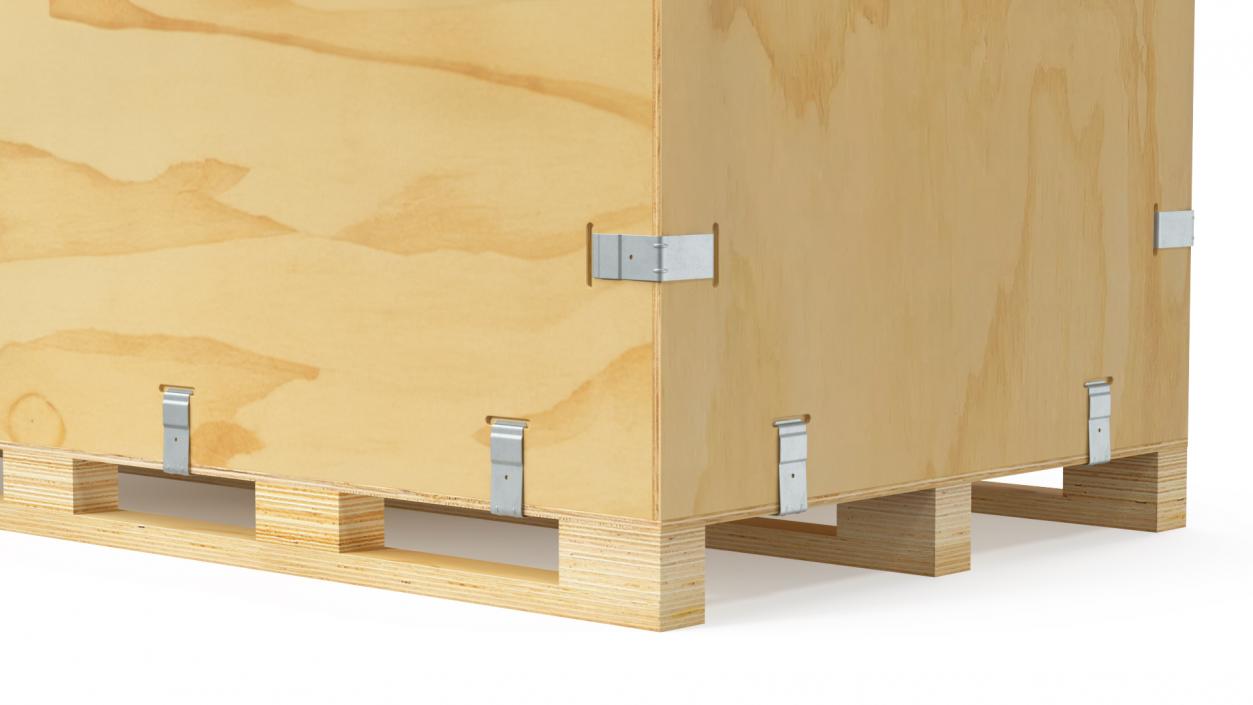 3D Heavy Duty Wood Crate