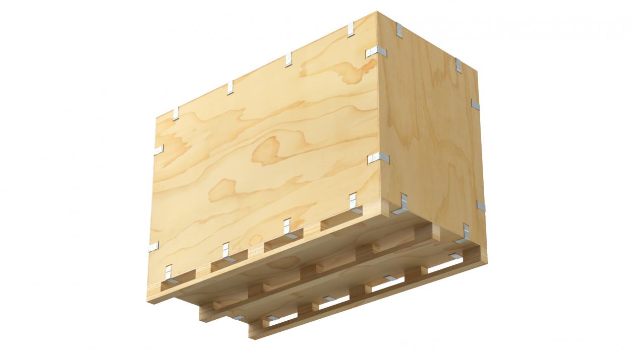 3D Heavy Duty Wood Crate