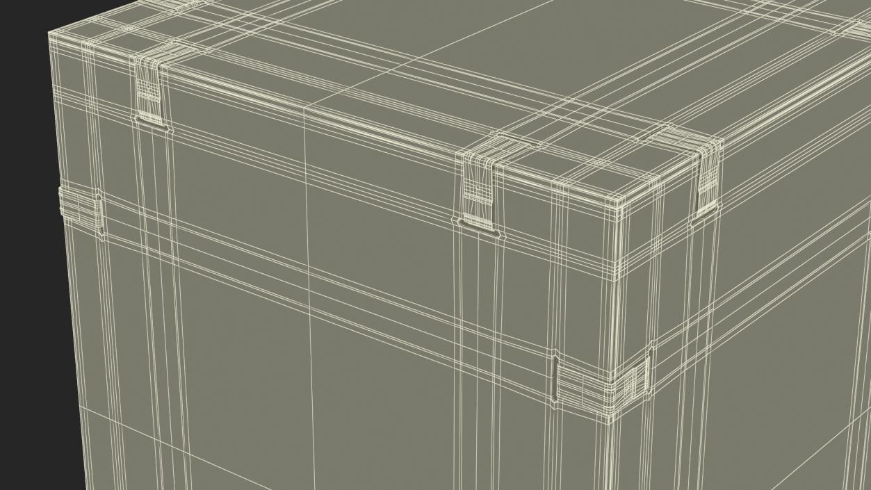 3D Heavy Duty Wood Crate