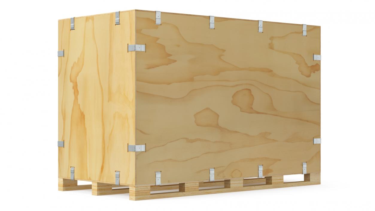 3D Heavy Duty Wood Crate