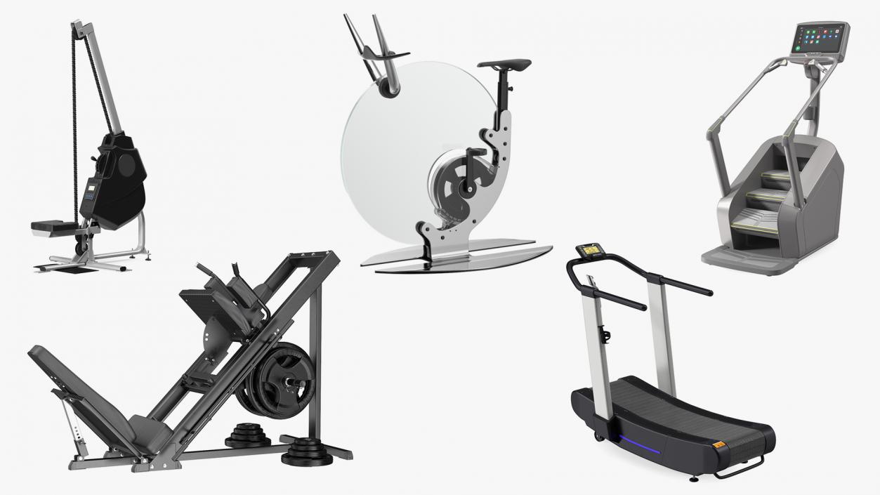 Workout Machines Collection 3 3D model