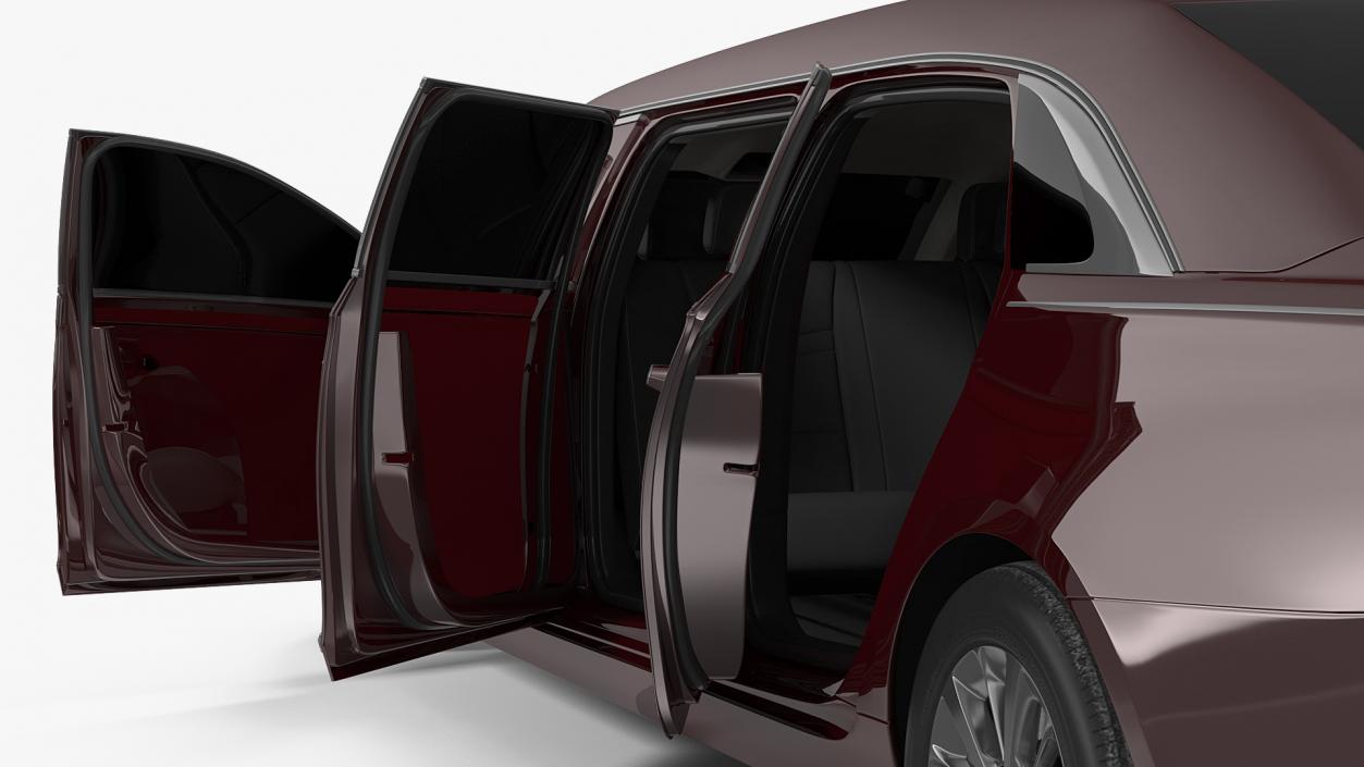 Six Door Limousine Generic Simple Interior 3D