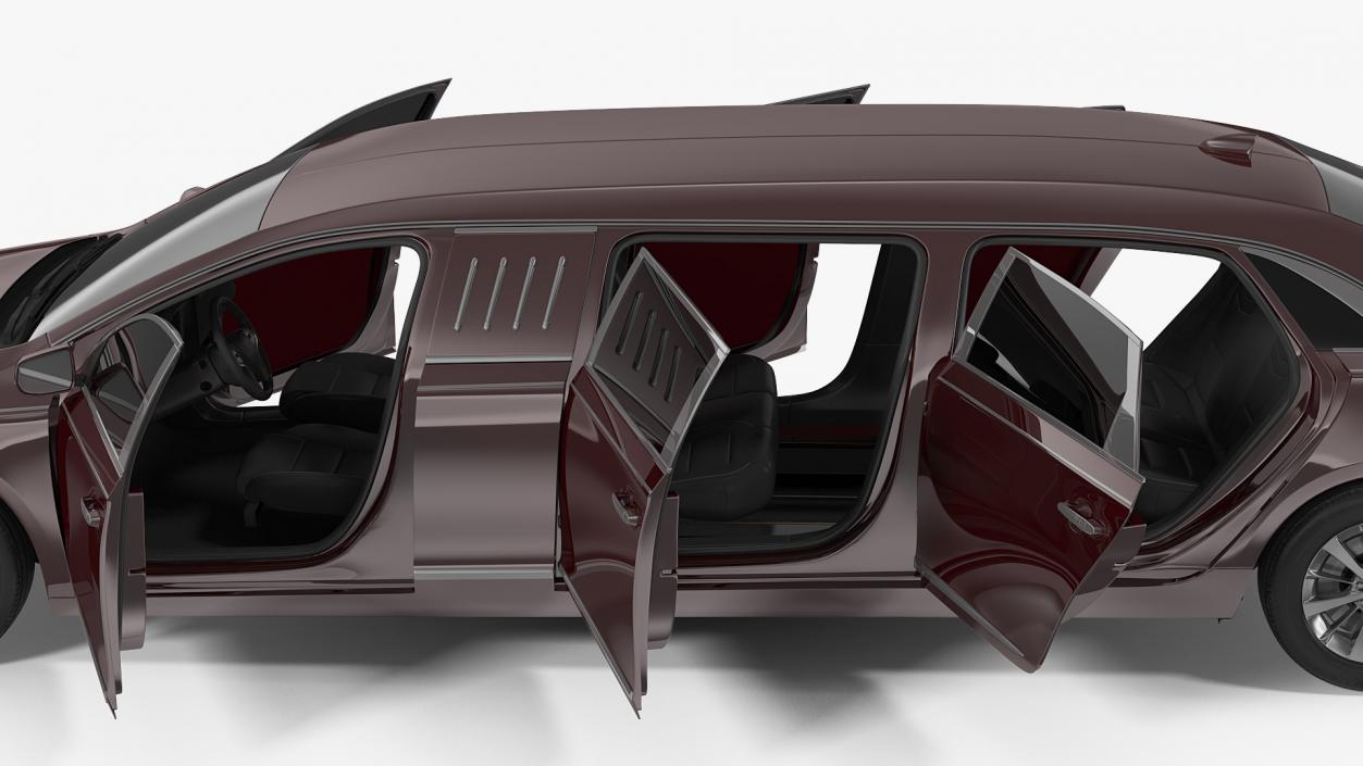 Six Door Limousine Generic Simple Interior 3D