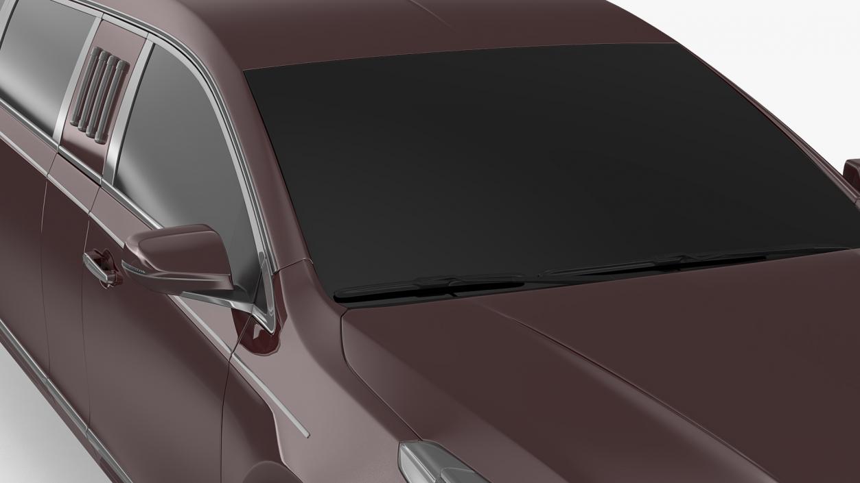 Six Door Limousine Generic Simple Interior 3D