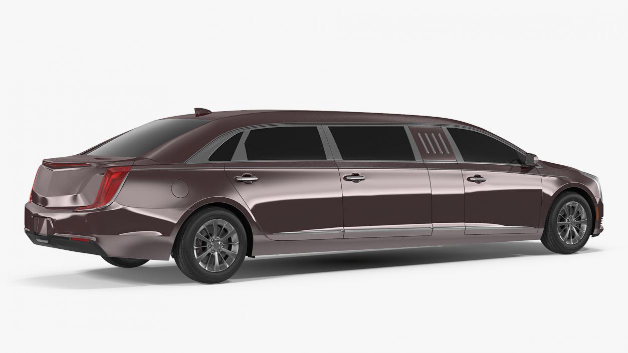 Six Door Limousine Generic Simple Interior 3D