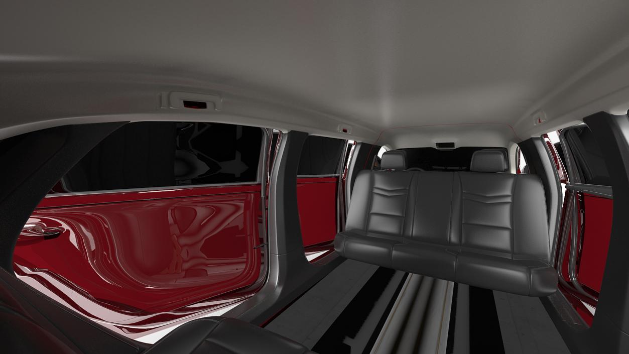 Six Door Limousine Generic Simple Interior 3D