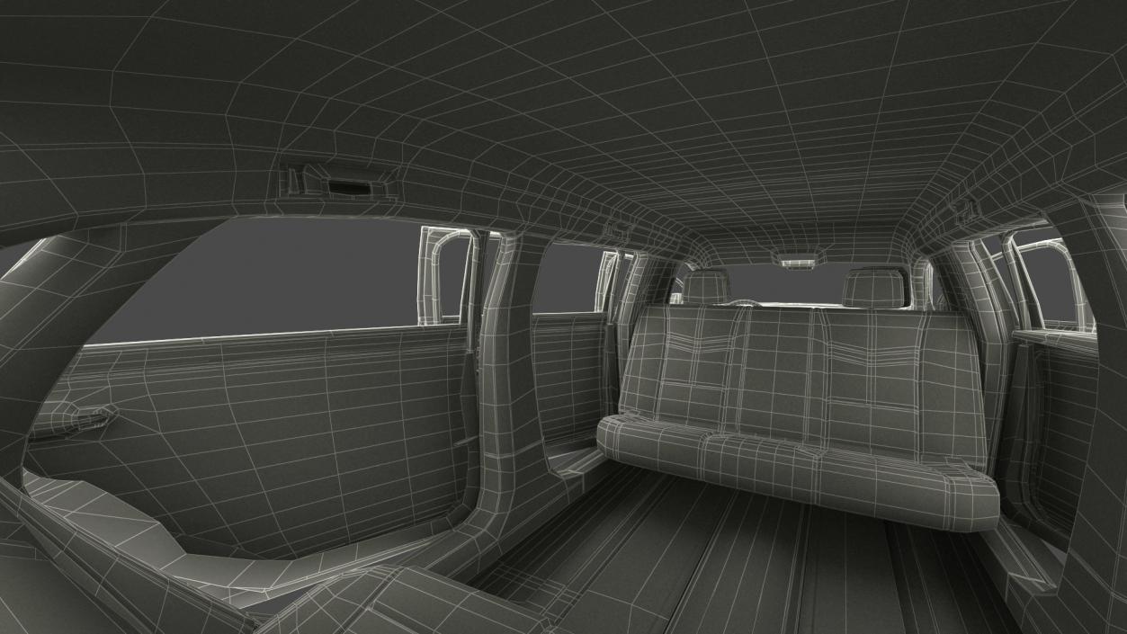 Six Door Limousine Generic Simple Interior 3D