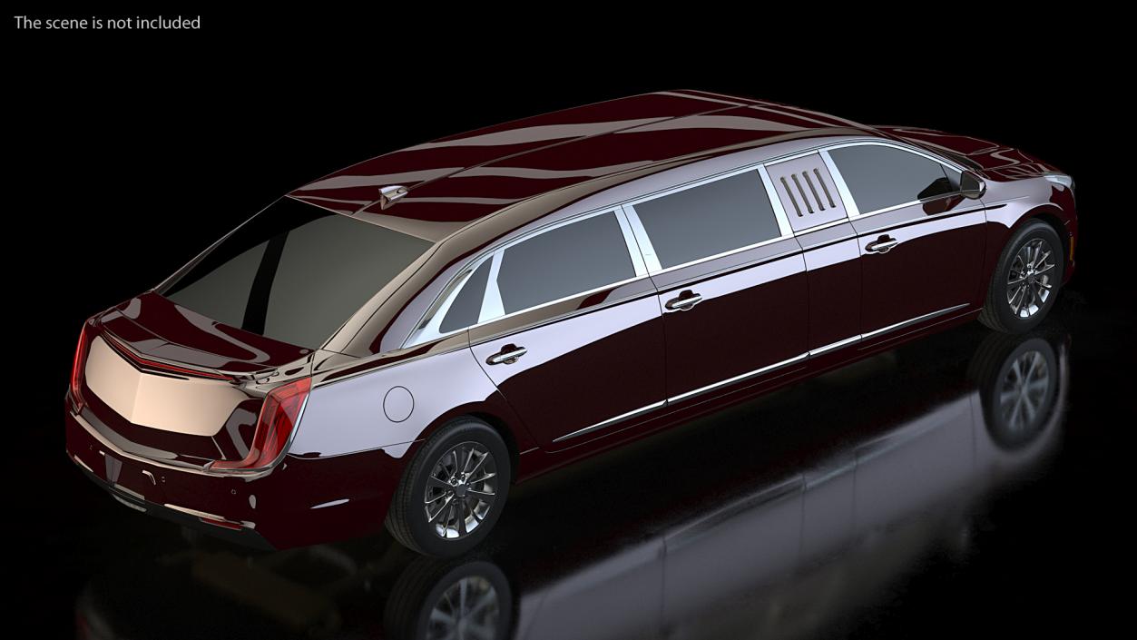 Six Door Limousine Generic Simple Interior 3D