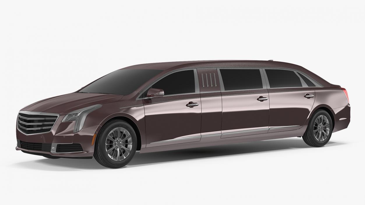 Six Door Limousine Generic Simple Interior 3D