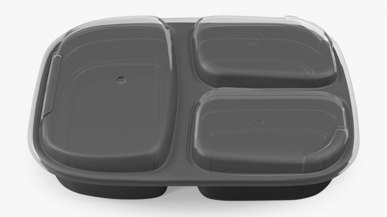 3D Plastic Food Containers with Clear Lid Collection 2