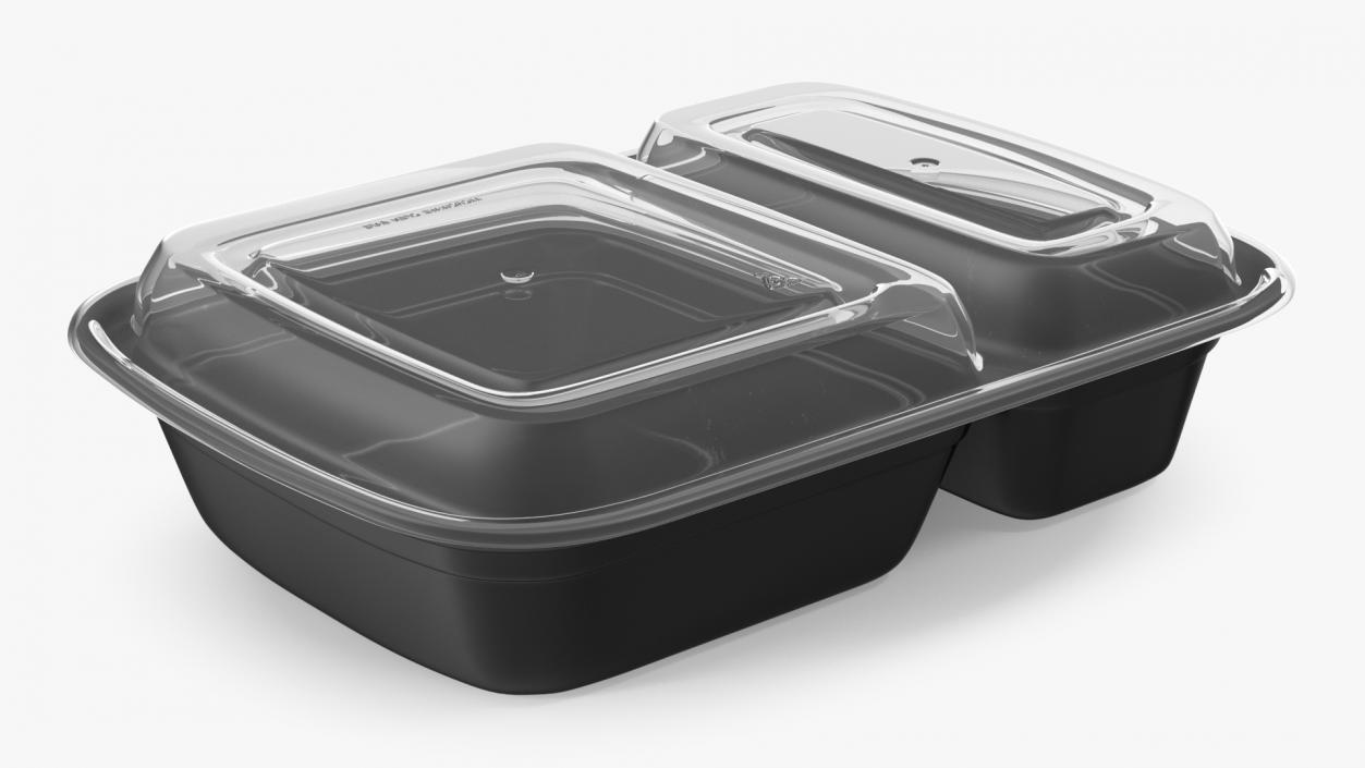 3D Plastic Food Containers with Clear Lid Collection 2