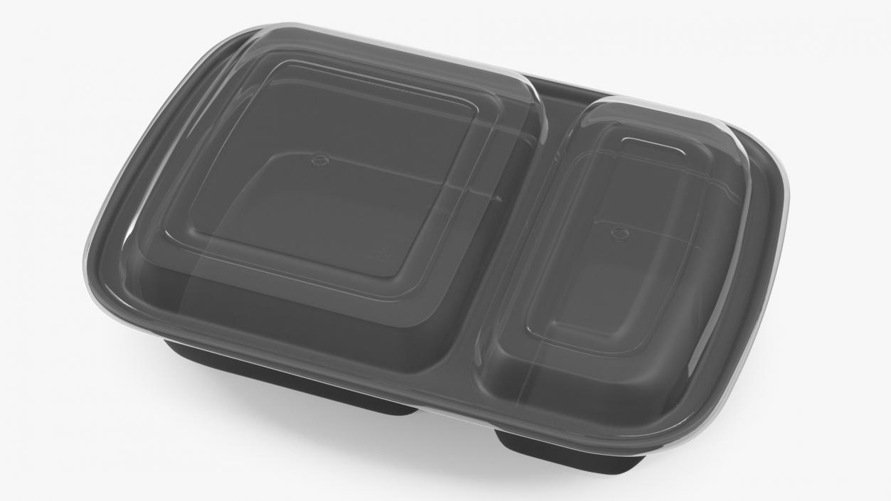 3D Plastic Food Containers with Clear Lid Collection 2