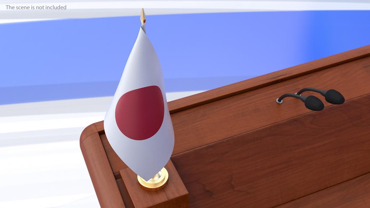 3D Table Flag Japan