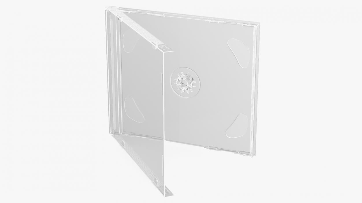 3D Clear Double CD Jewel Case