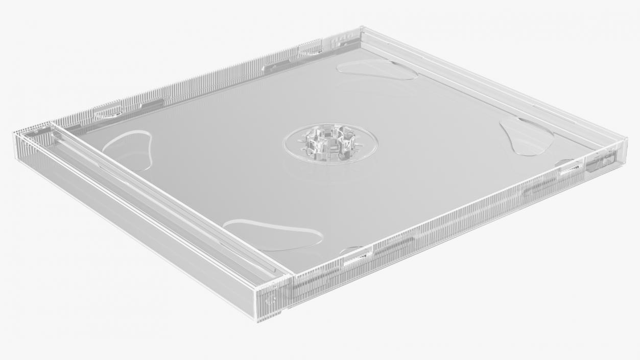 3D Clear Double CD Jewel Case