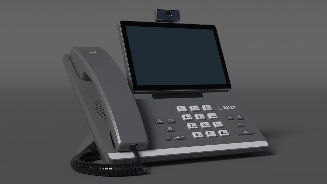 Smart Video IP Phone Matrix Grey 3D