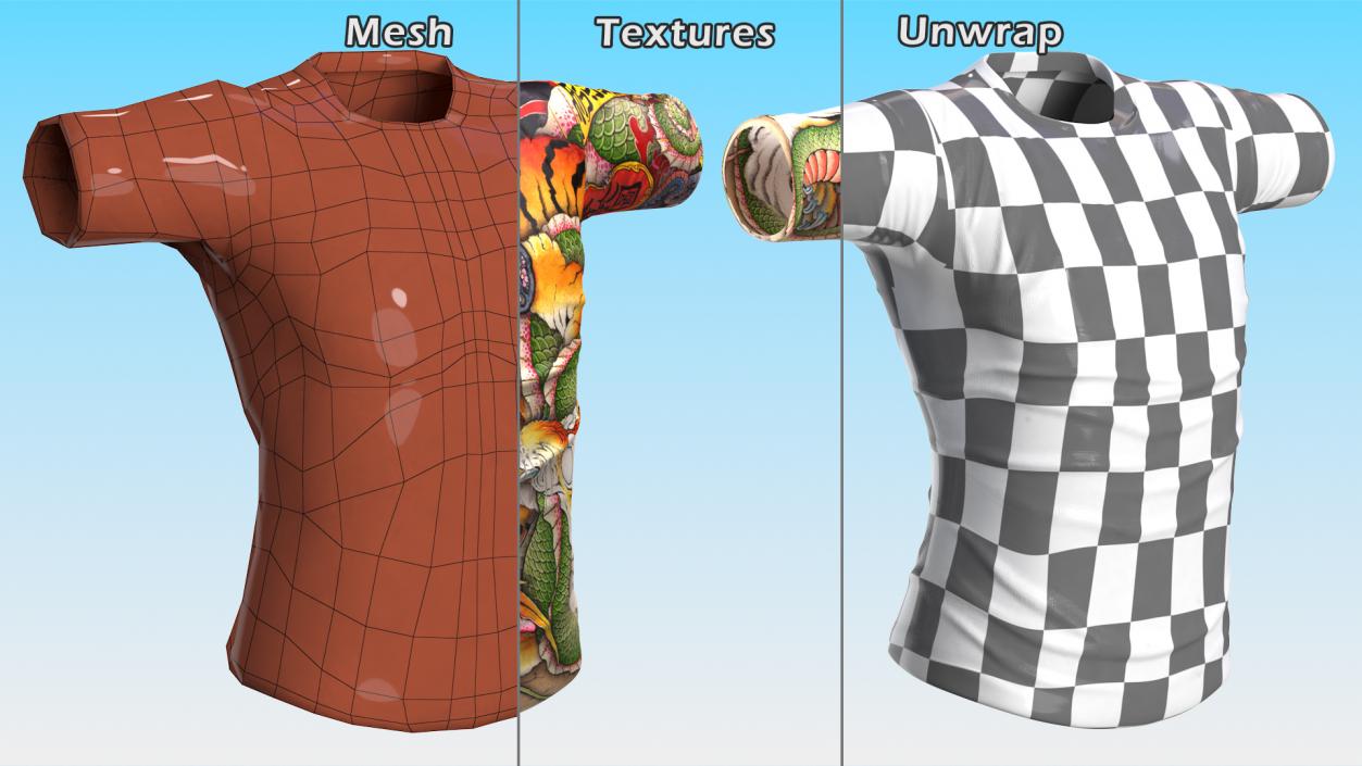 3D model Short Sleeve T Shirt