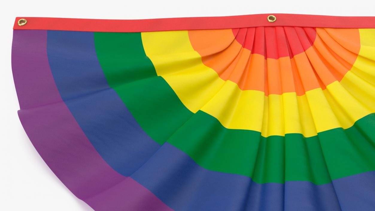 3D Rainbow Pride Bunting Flag