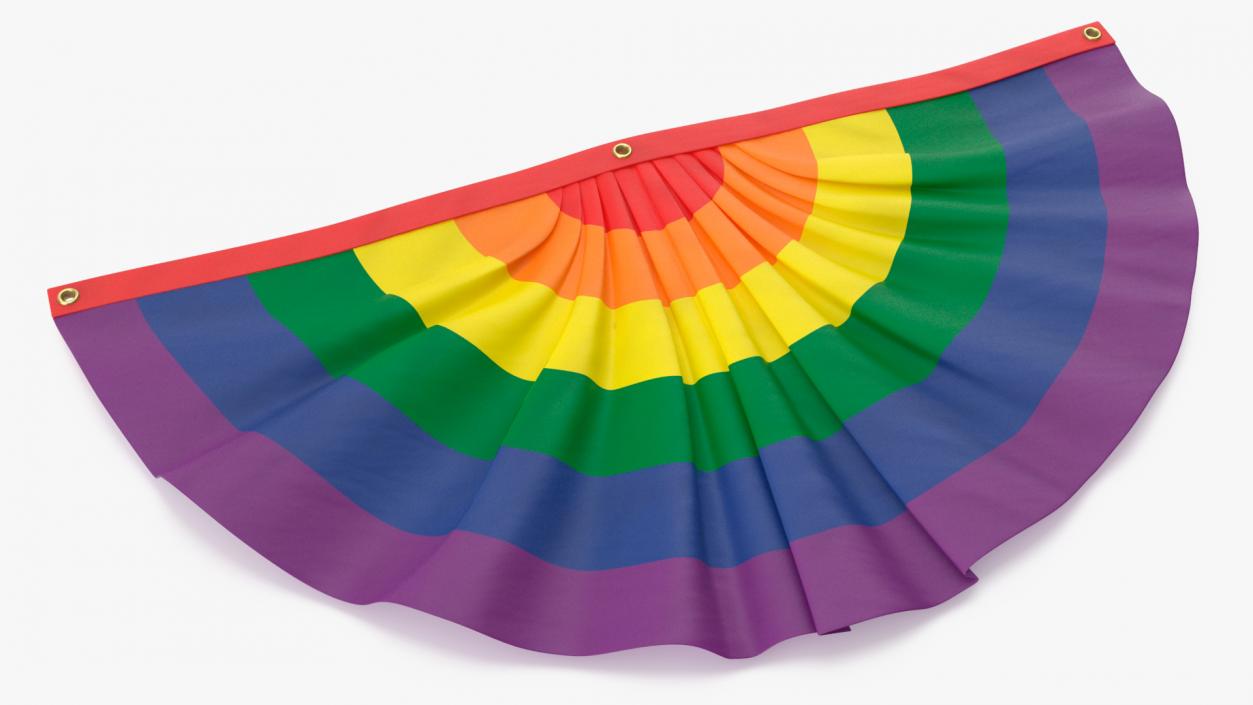 3D Rainbow Pride Bunting Flag