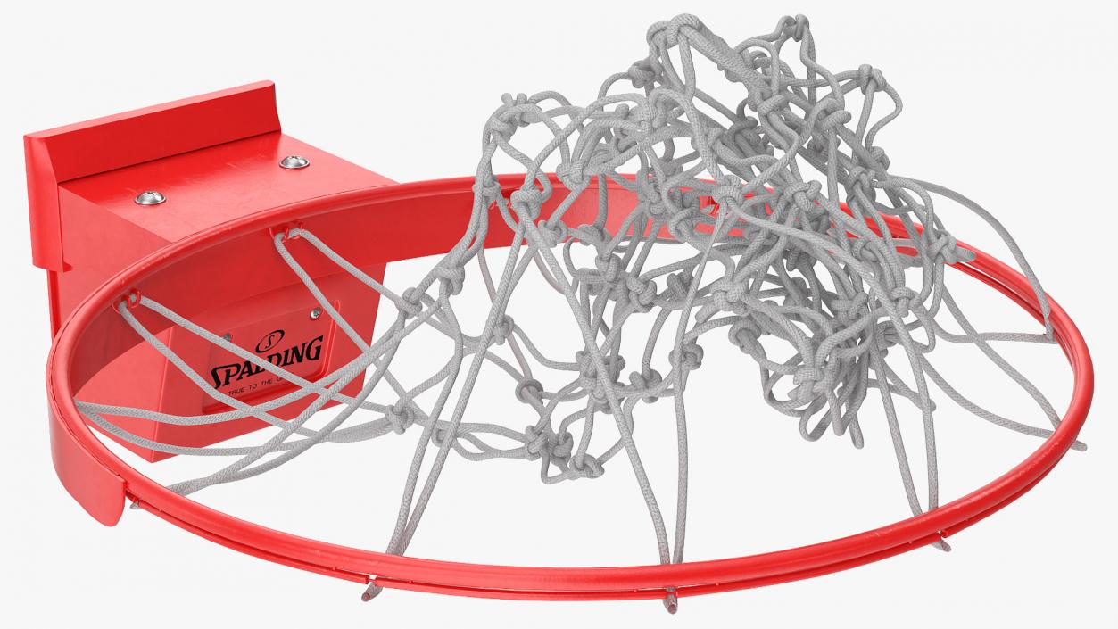 3D model Animated Spalding Basketball Falls Through the Net