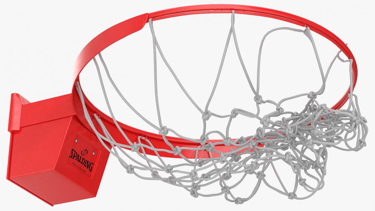 3D model Animated Spalding Basketball Falls Through the Net