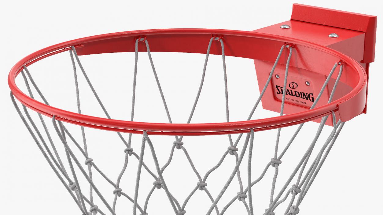 3D model Animated Spalding Basketball Falls Through the Net