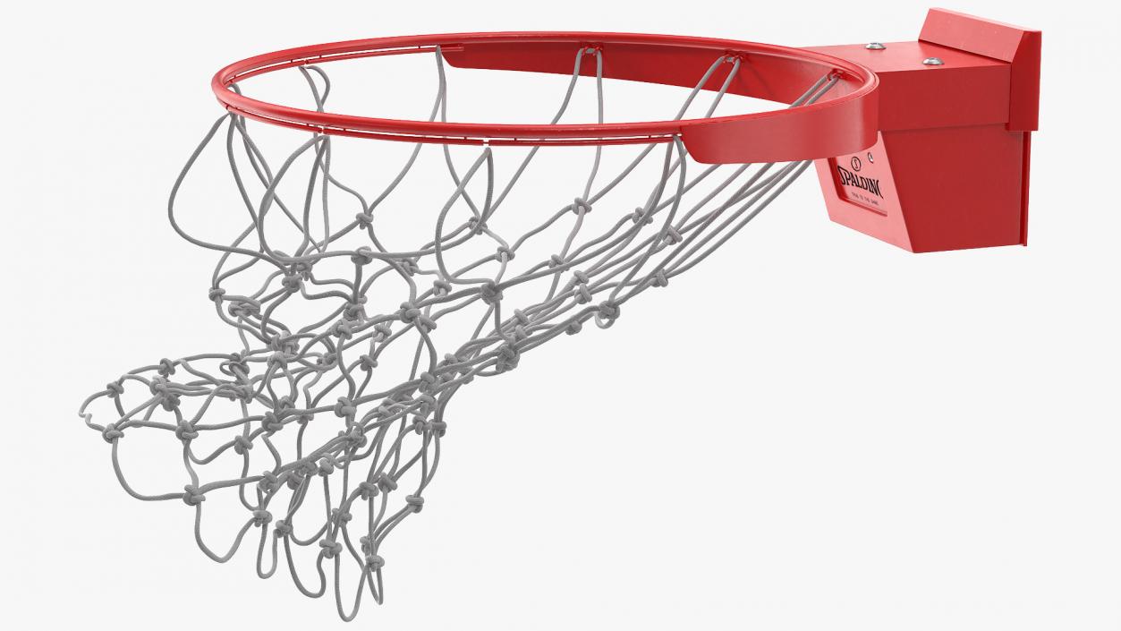 3D model Animated Spalding Basketball Falls Through the Net