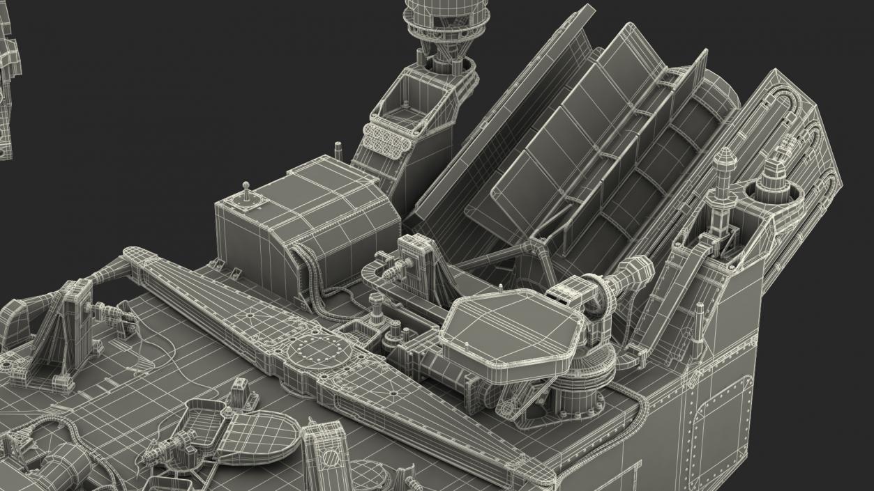 3D Curiosity Mars Rover Dusty Rigged model