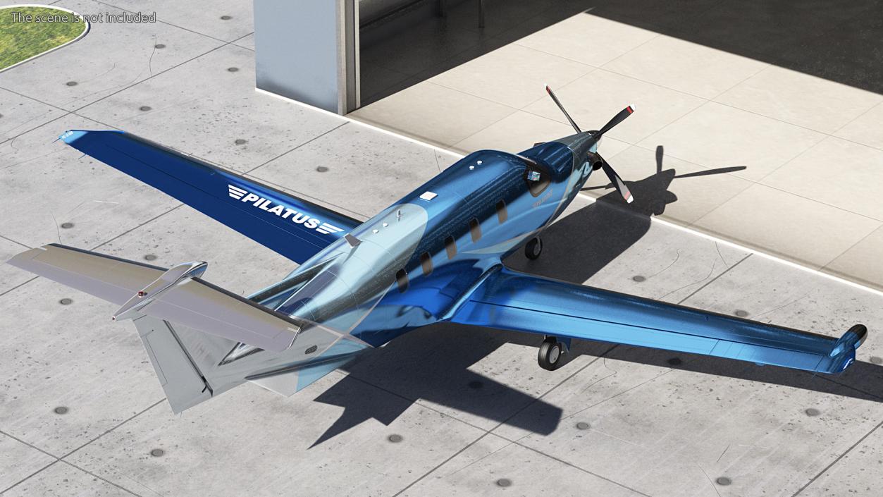 3D Pilatus PC12 NGX Business Plane