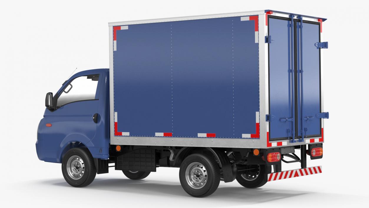 Japanese Mini Truck Refrigerator Blue 3D