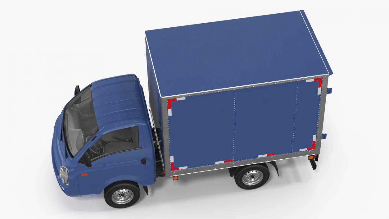 Japanese Mini Truck Refrigerator Blue 3D