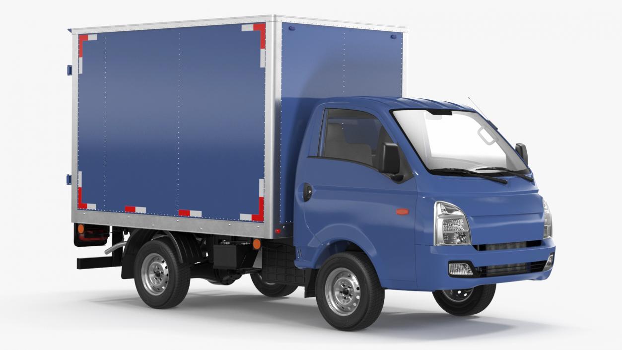 Japanese Mini Truck Refrigerator Blue 3D