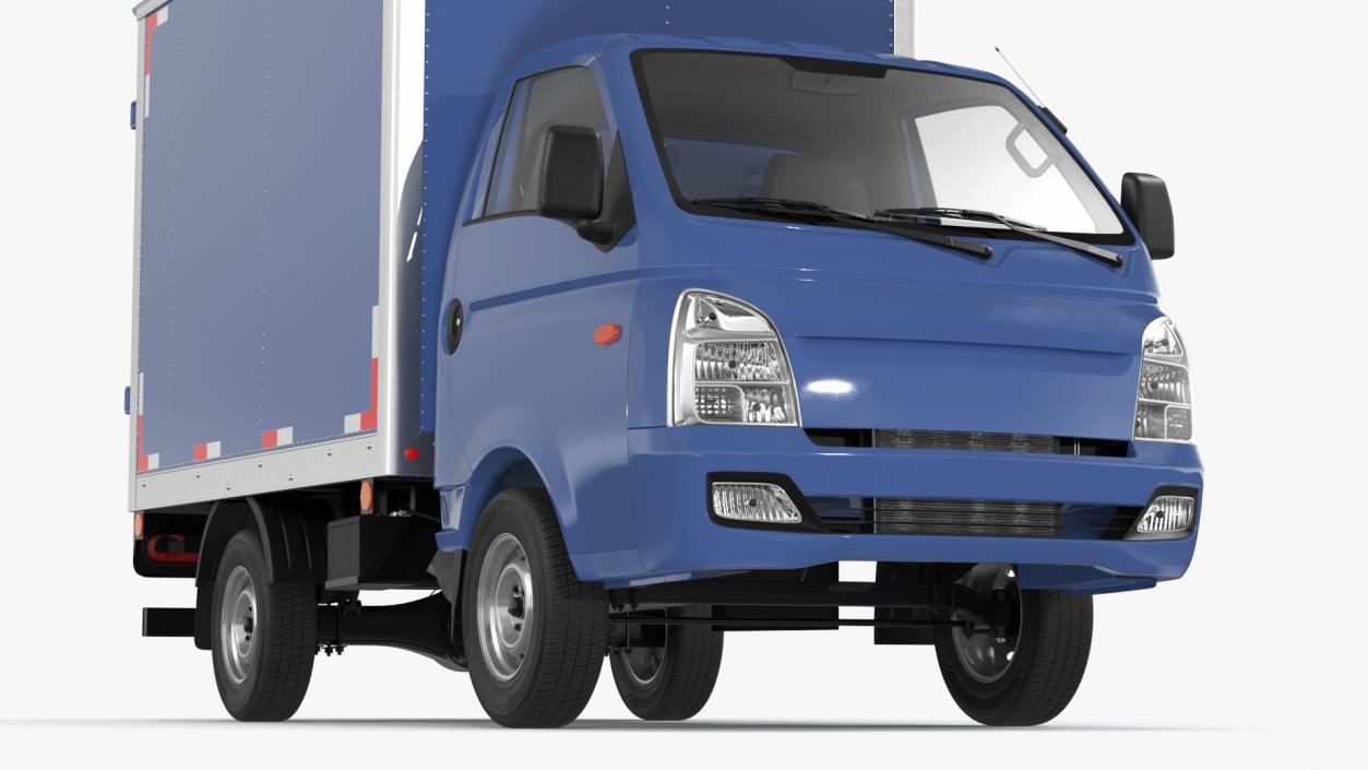 Japanese Mini Truck Refrigerator Blue 3D